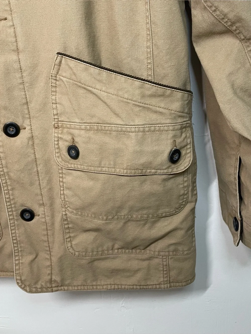 Orvis Classic Collection Canvas Barn Chore Jacket Tan- Size Large